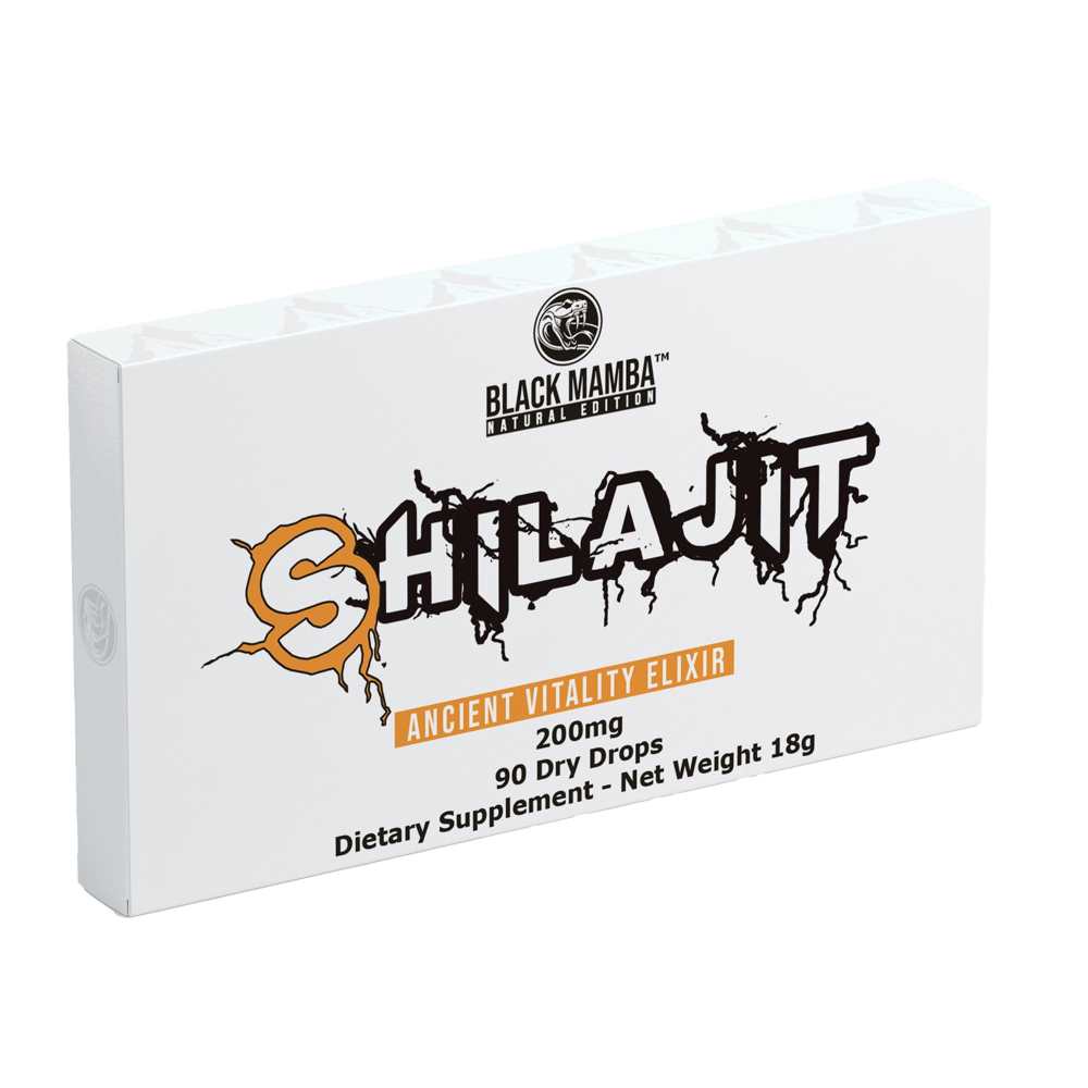 Black Mamba Pure Shilajit Resin 90 Dry Drops - Ancient Vitality Elixir
