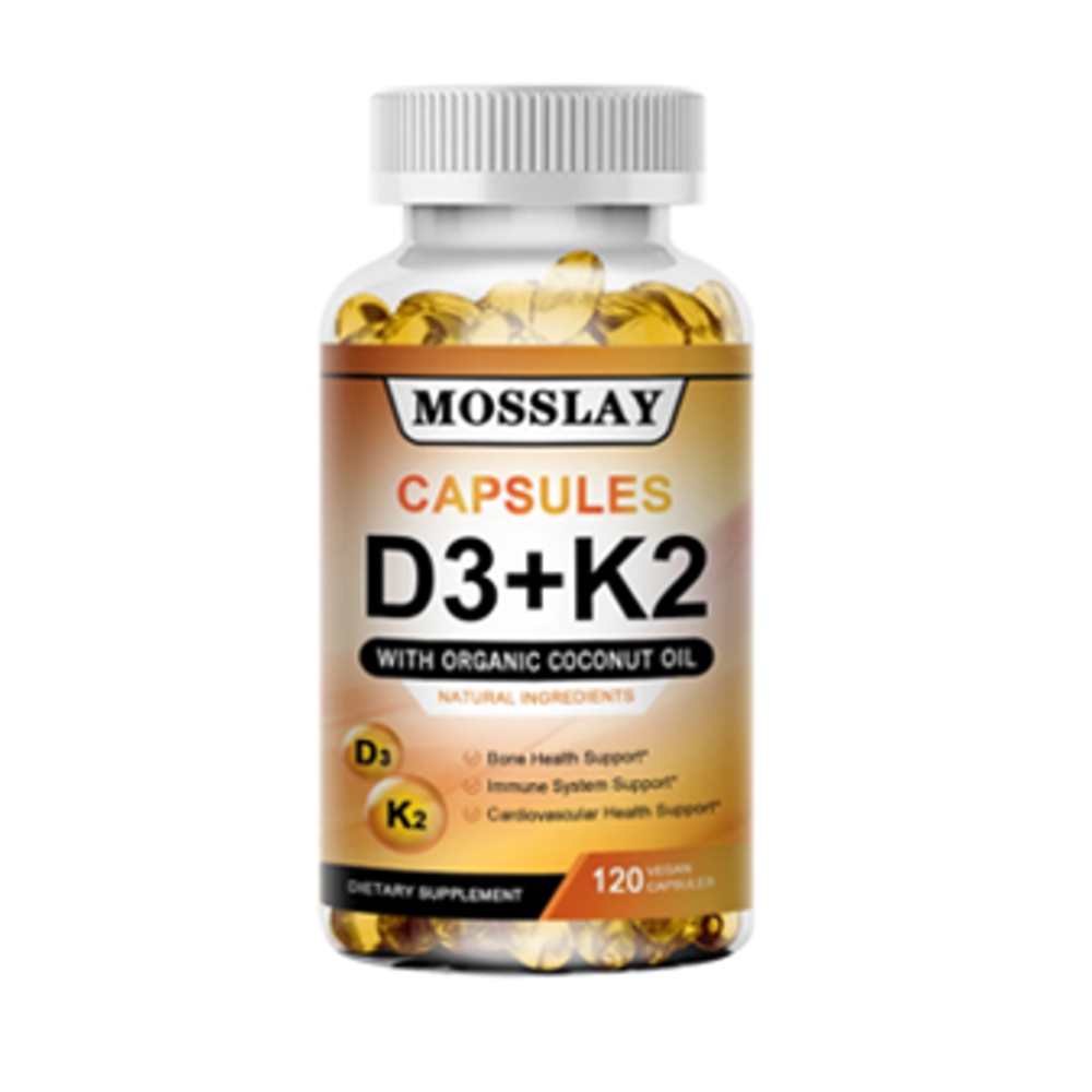 Mosslay Vitamin K2 And D3 Supplements 120 caps