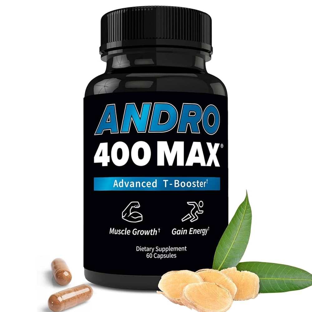 Andro 400 Max – Advanced T-Booster for Muscle Growth & Energy – 60 Capsules
