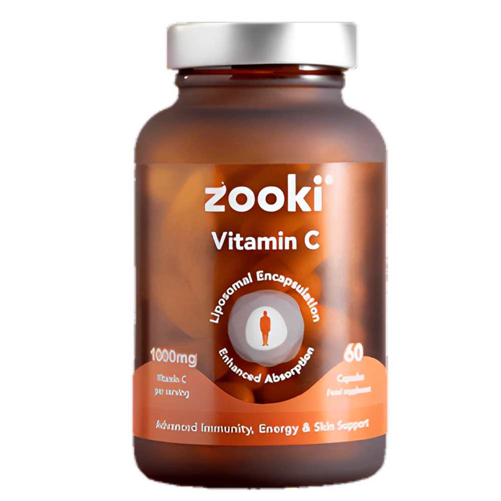 Zooki Vitamin C 1000mg Liposomal Formula 60 Capsules.
