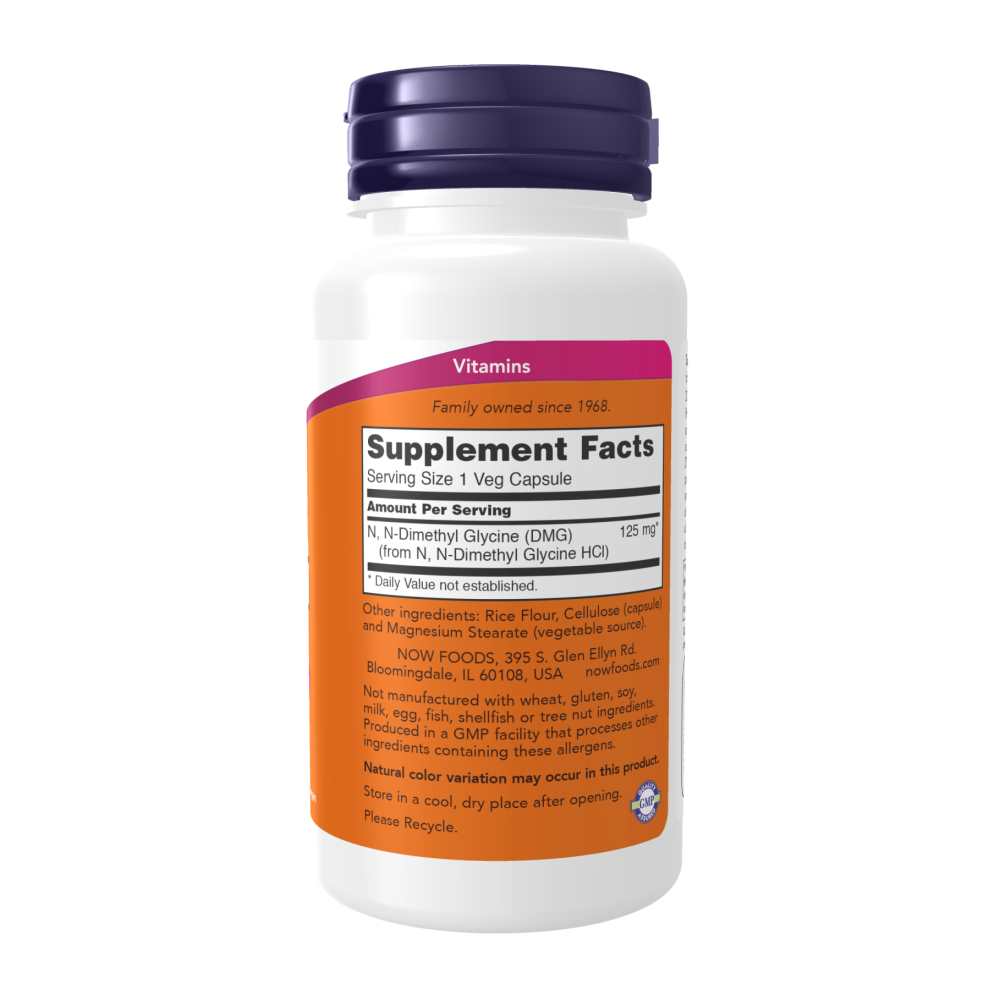 Now Foods Dmg 125 Mg – Methyl Donor & Nutritional Support – 100 Veg Capsules