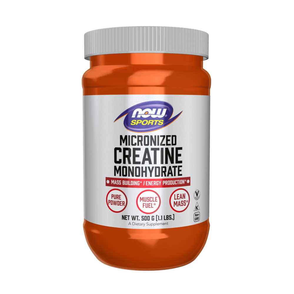 Now Sports Creatine Monohydrate – Micronized Powder – Muscle Strength & Power Formula – 500g