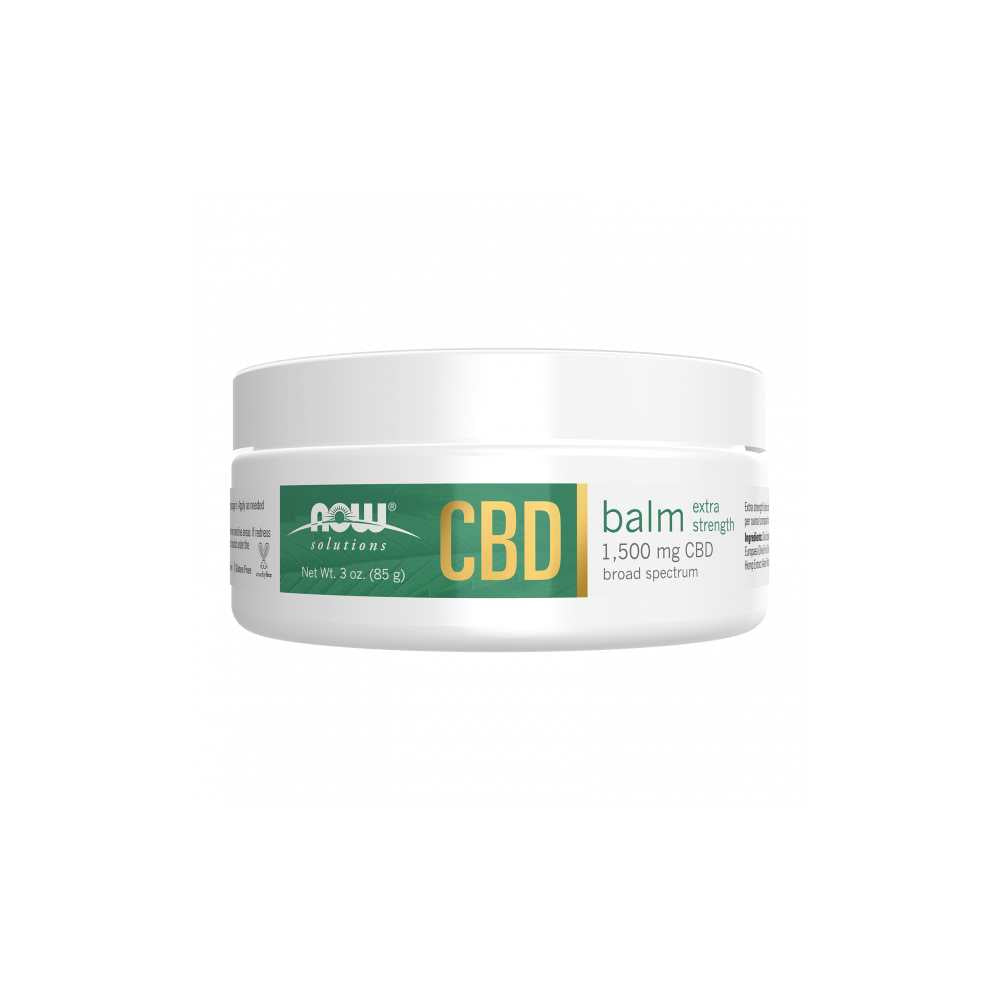 Now Foods Cbd Balm Extra Strength – 1,500 Mg Broad Spectrum Cbd – with Camphor & Menthol – 3 Oz. (85 G)