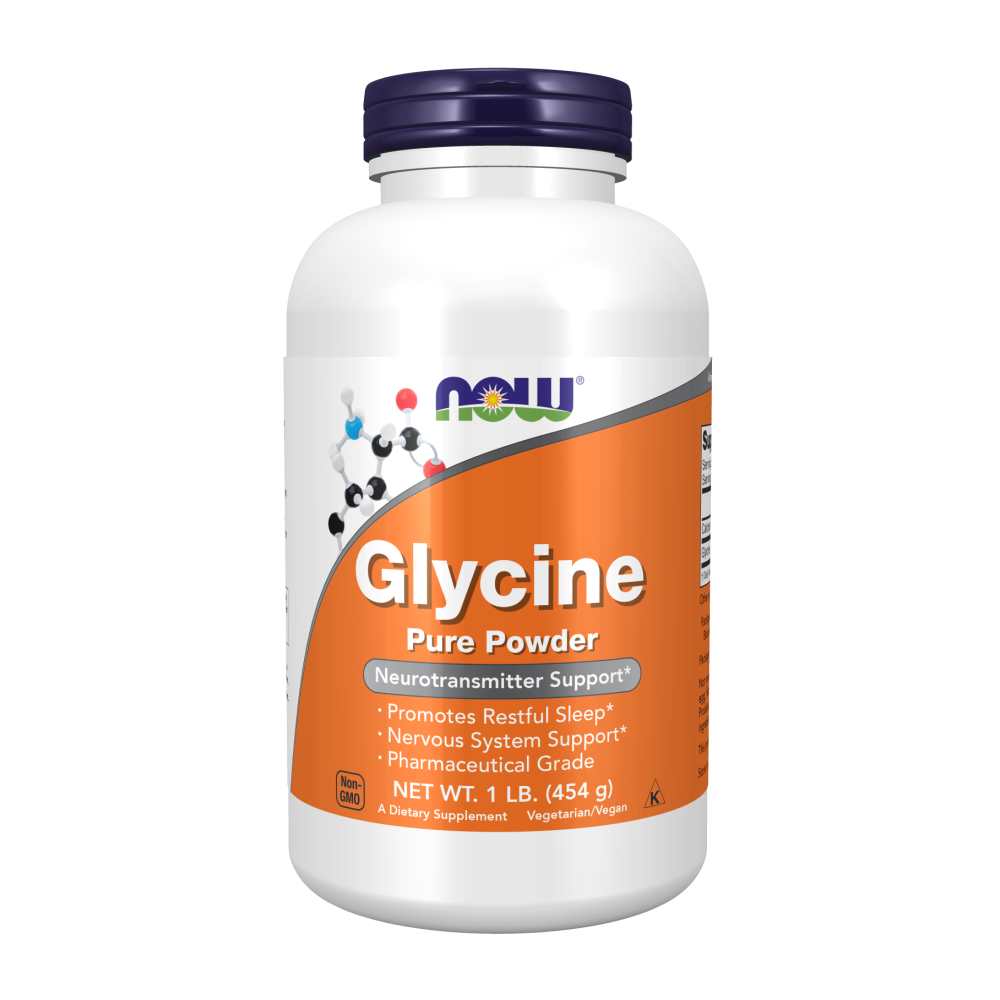 Now Foods Glycine Powder – Pure Pharmaceutical Grade Amino Acid for Relaxation & Neurotransmitter Support – 454 G