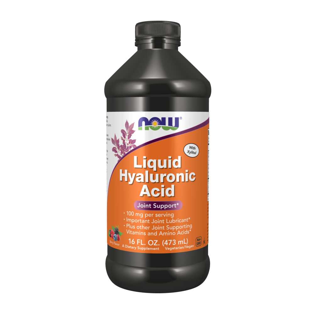 Now Foods Liquid Hyaluronic Acid – 100 Mg Joint Lubrication Formula with Vitamins & Amino Acids – 16 Fl Oz (473 M L)