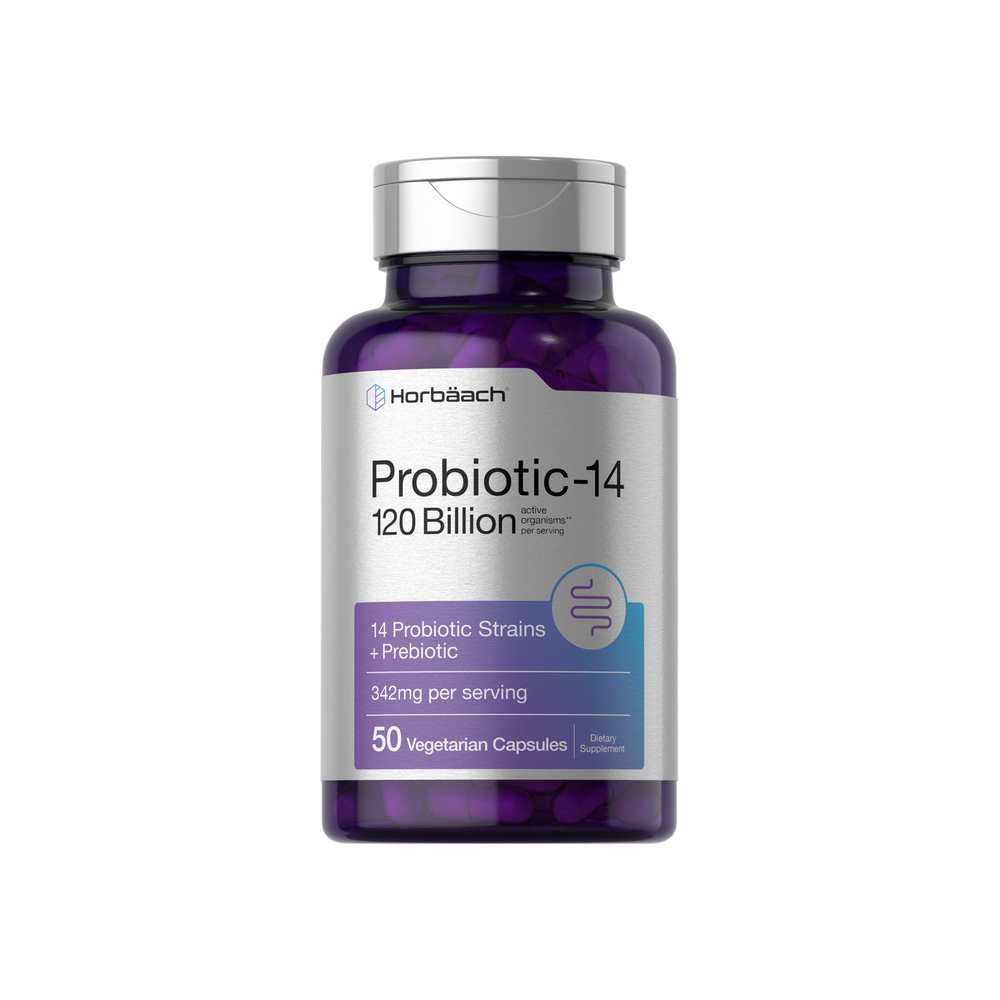 Horbäach Probiotics with Prebiotics | 50 Capsules