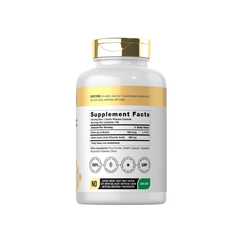Horbäach Alpha Lipoic Acid 300mg | 150 Capsules