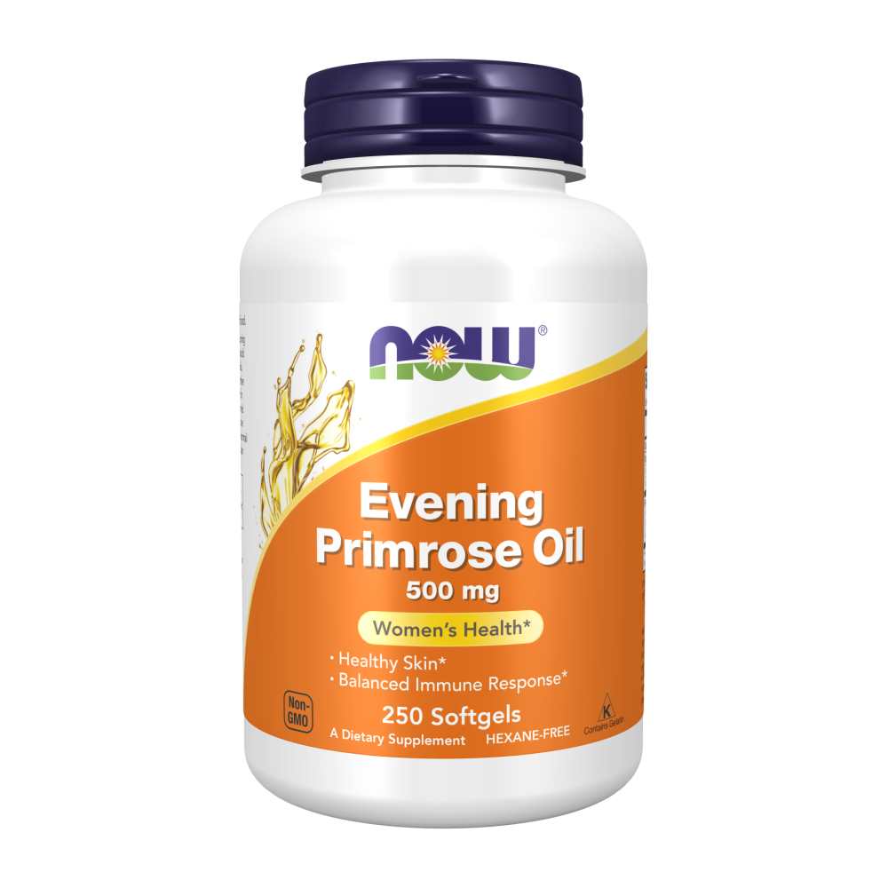 Now Foods Evening Primrose Oil 500mg – Women’s Health & Hormonal Balance – 100 Softgels
