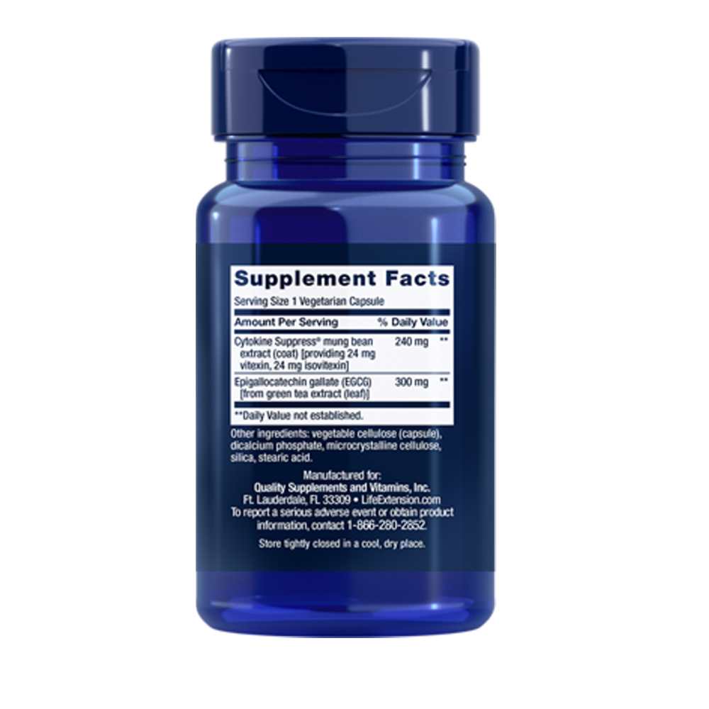 Life Extension Cytokine Suppress® with Egcg – 30 Vegetarian Capsules
