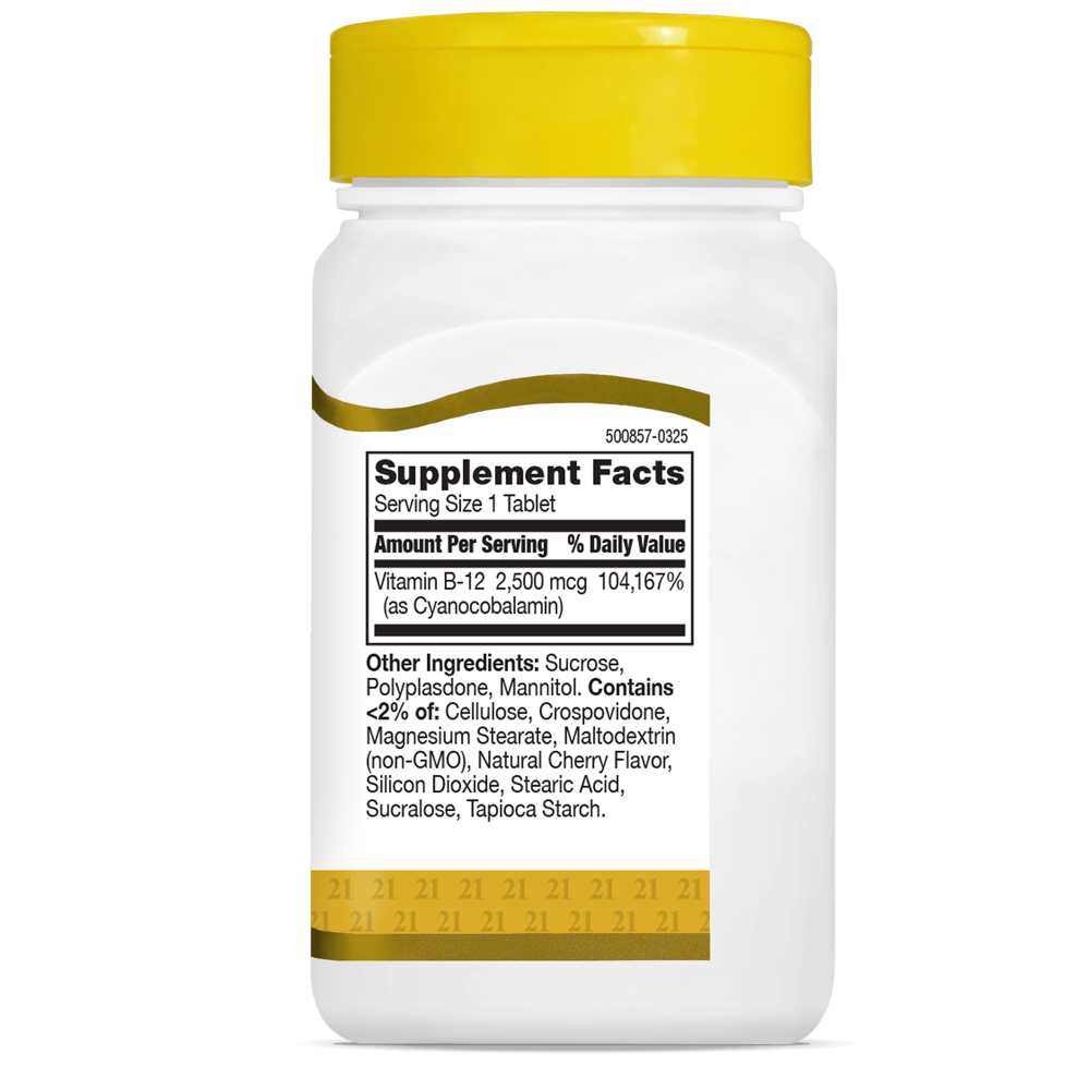 21st Century Vitamin B-12 2500 Mcg 110 Tabs