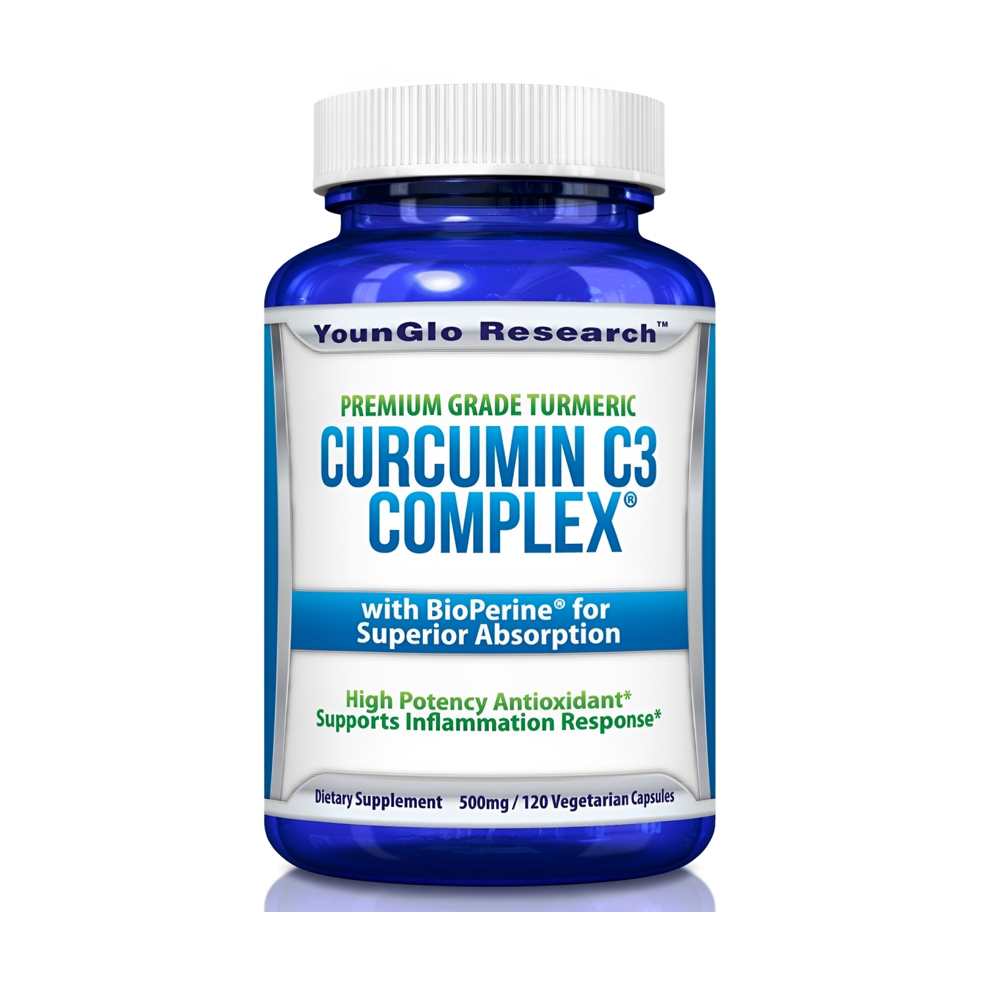 Youn Glo Research Curcumin C3 Complex with Bio Perine 120 Capsules