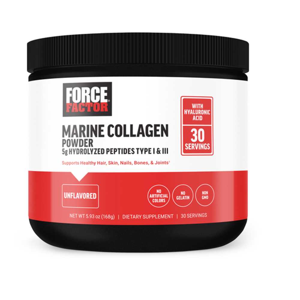 Force Factor Marine Collagen Powder – 168g (30 Servings)