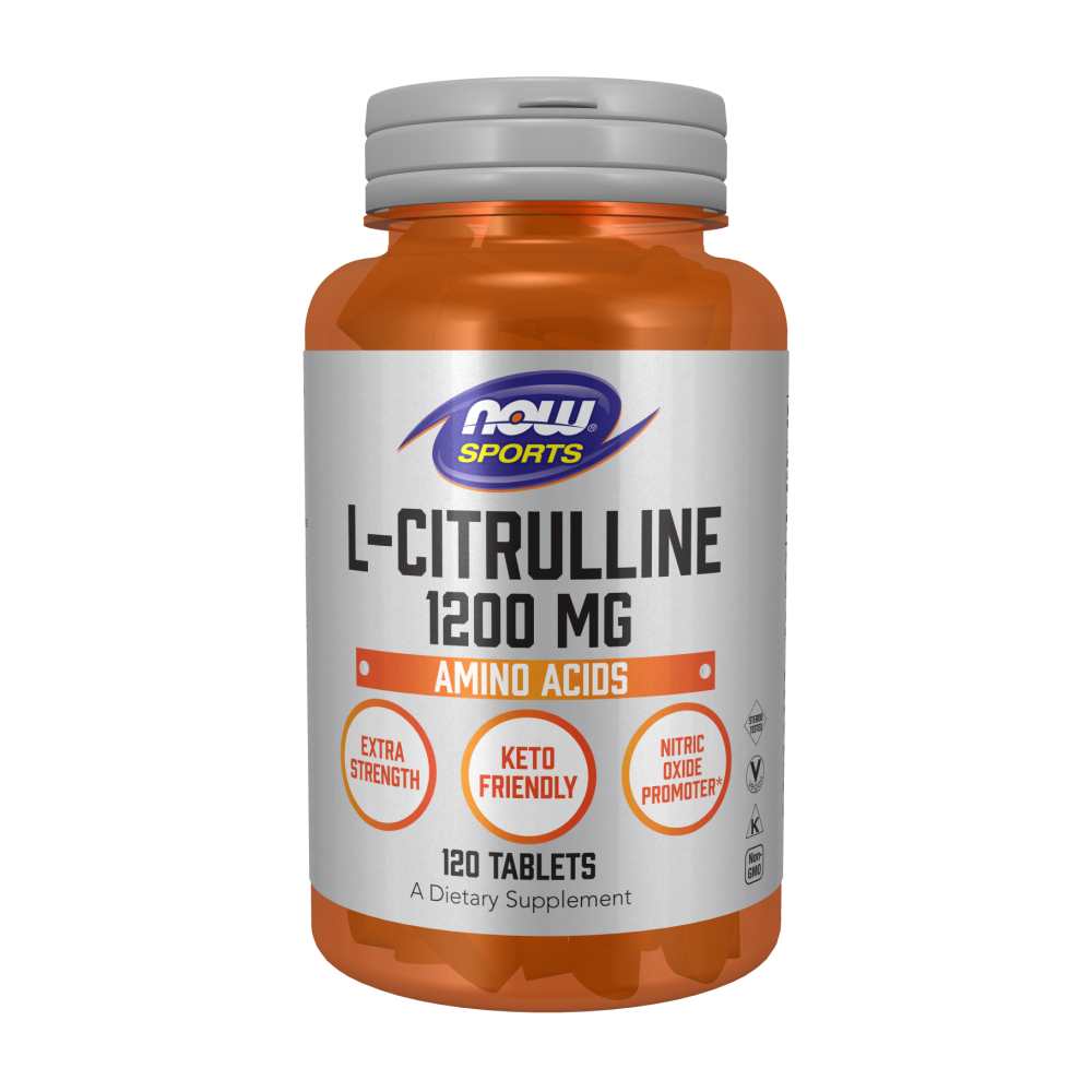 Now Sports L-Citrulline Extra Strength 1200 Mg – Nitric Oxide & Endurance Support – 120 Tablets