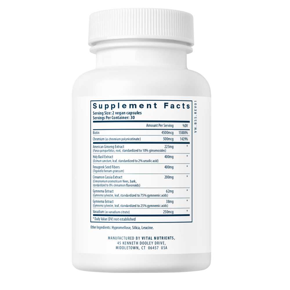 Vital Nutrients Blood Sugar Support 60 Caps