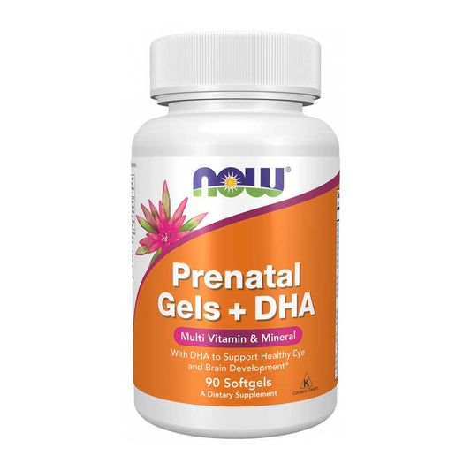 Now Foods Prenatal Gels + Dha – Multivitamin with Dha for Pregnancy – 90 Softgels