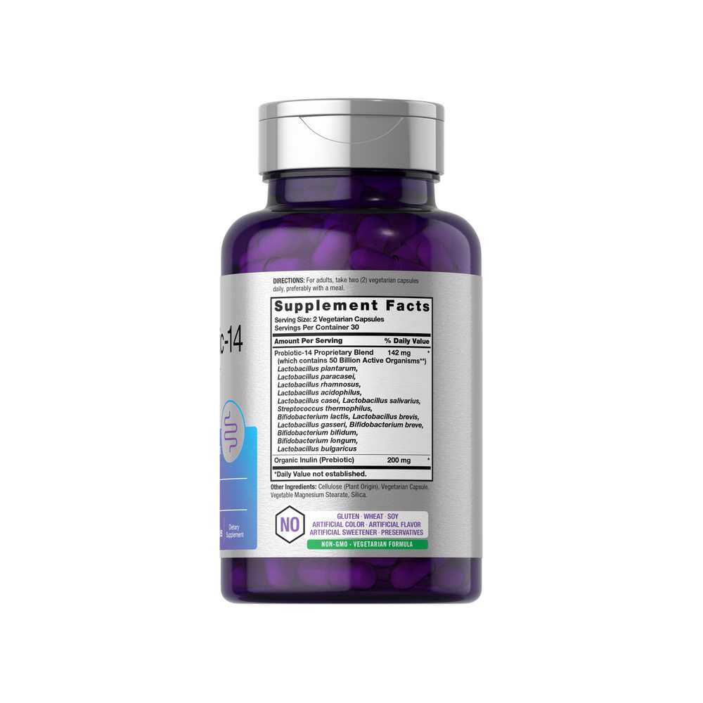 Horbäach Probiotics 50 Billion Cf Us per Serving | 60 Capsules