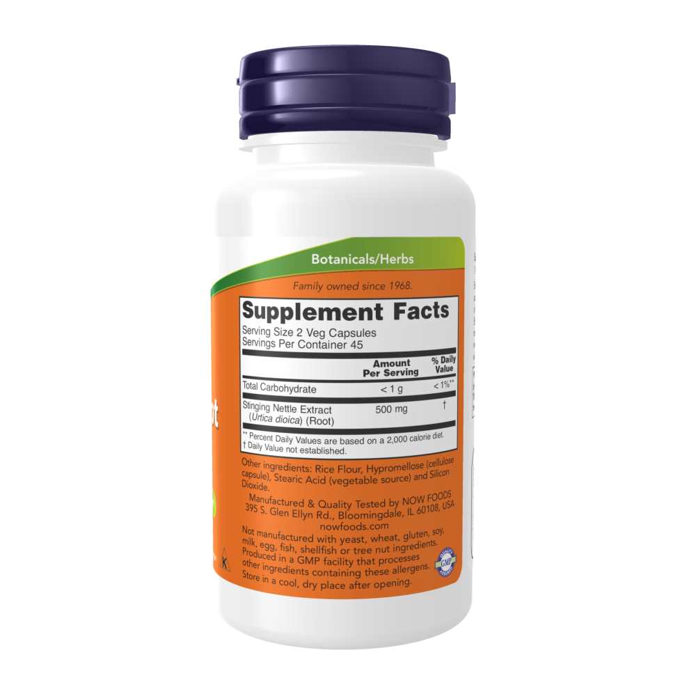 Now Foods Stinging Nettle Root Extract 250 Mg – 90 Veg Capsules