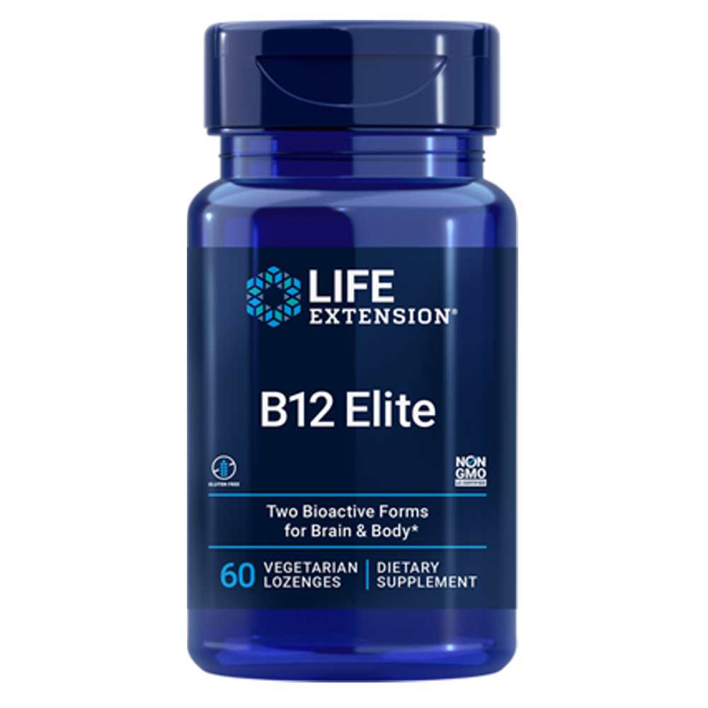 Life Extension B12 Elite – 60 Vegetarian Lozenges