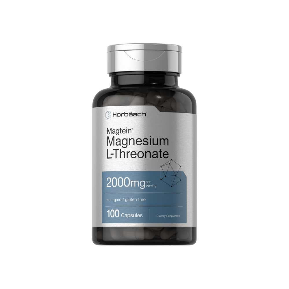 Horbäach Magnesium L-Threonate 2000mg per Serving | 100 Capsules
