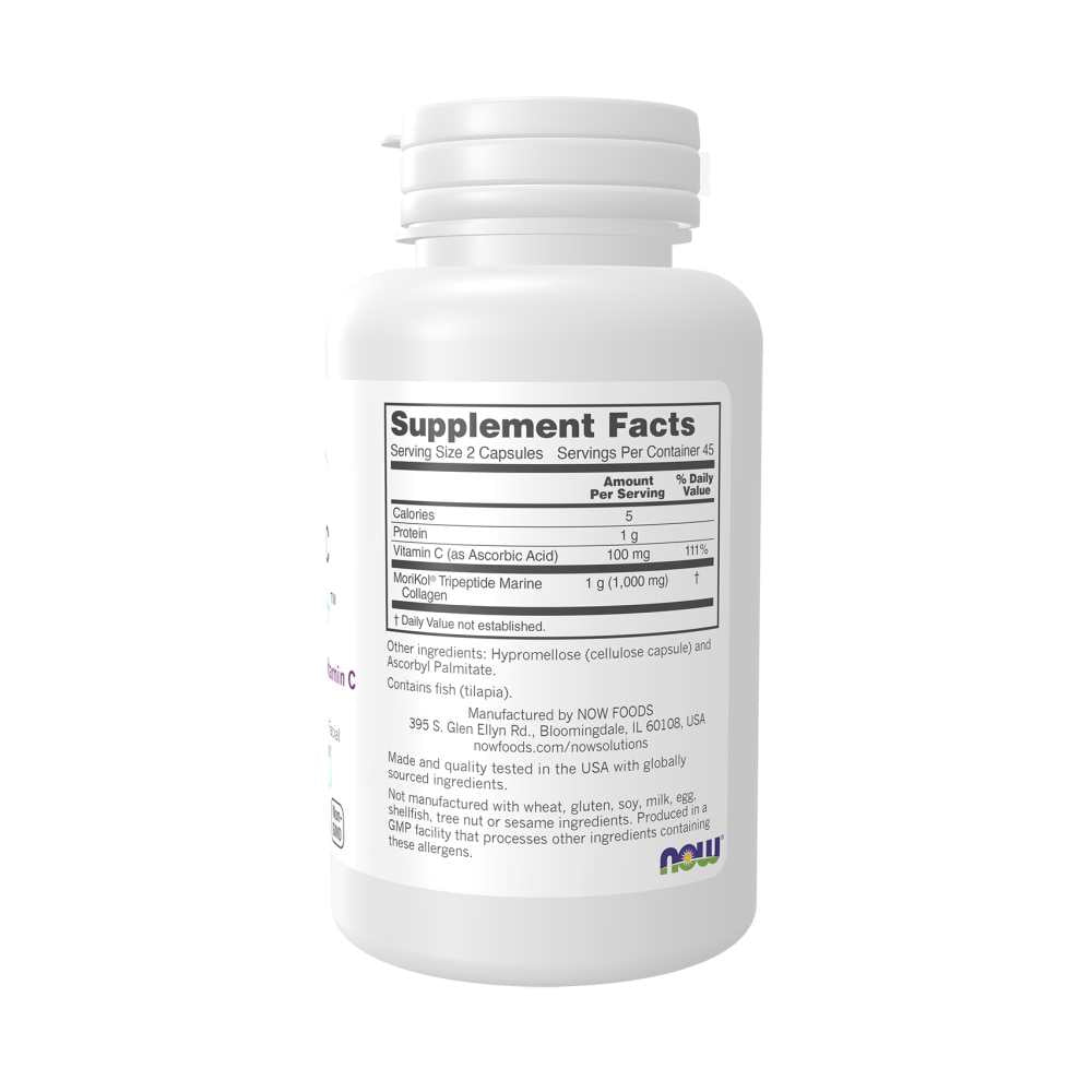 Now Foods Aquatic Beauty+™ – Marine Collagen & Astaxanthin Complex – Skin, Hair & Nail Support Capsules – 90 Count