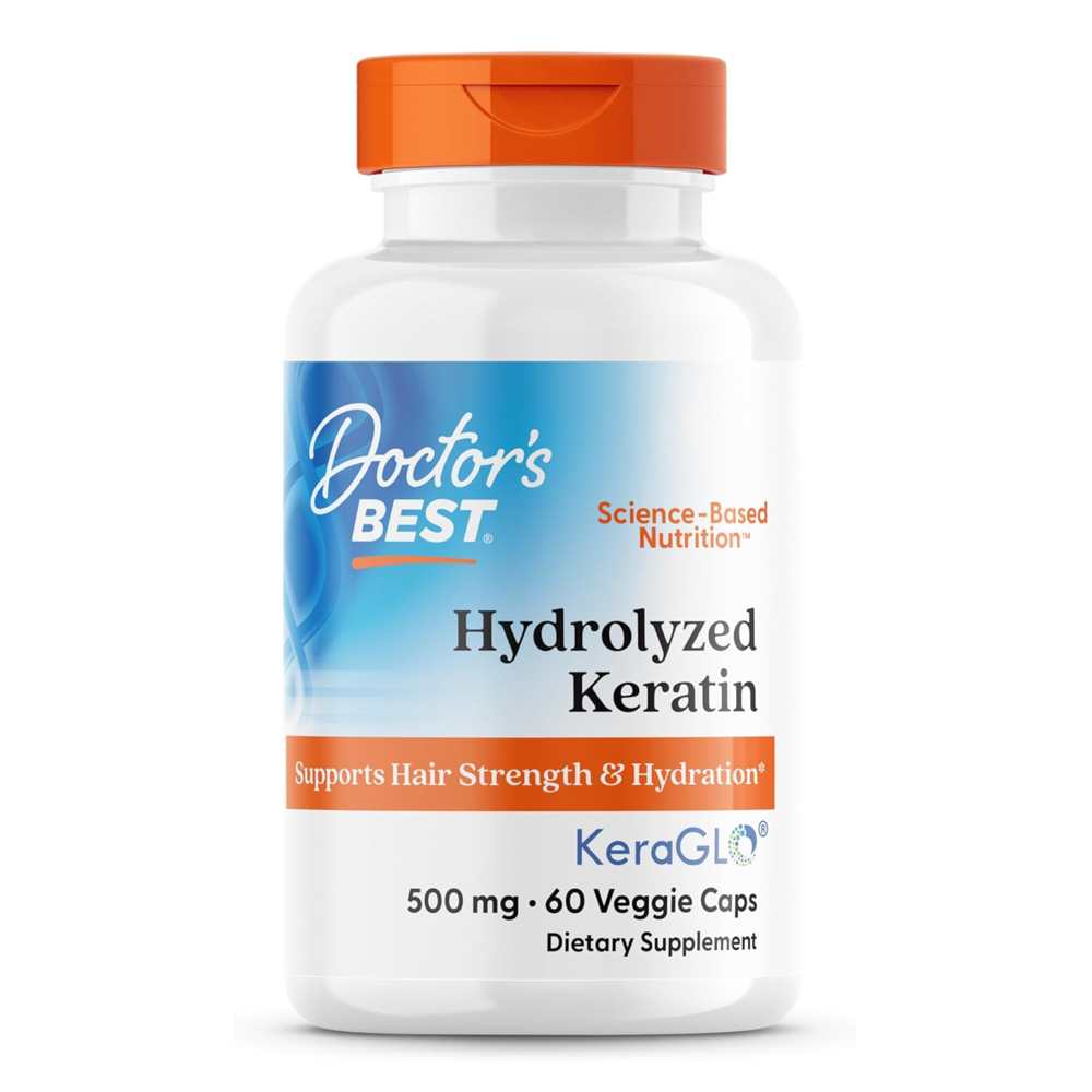 Doctor's Best Hydrolyzed Keratin, 500 mg, 60 Veggie Caps