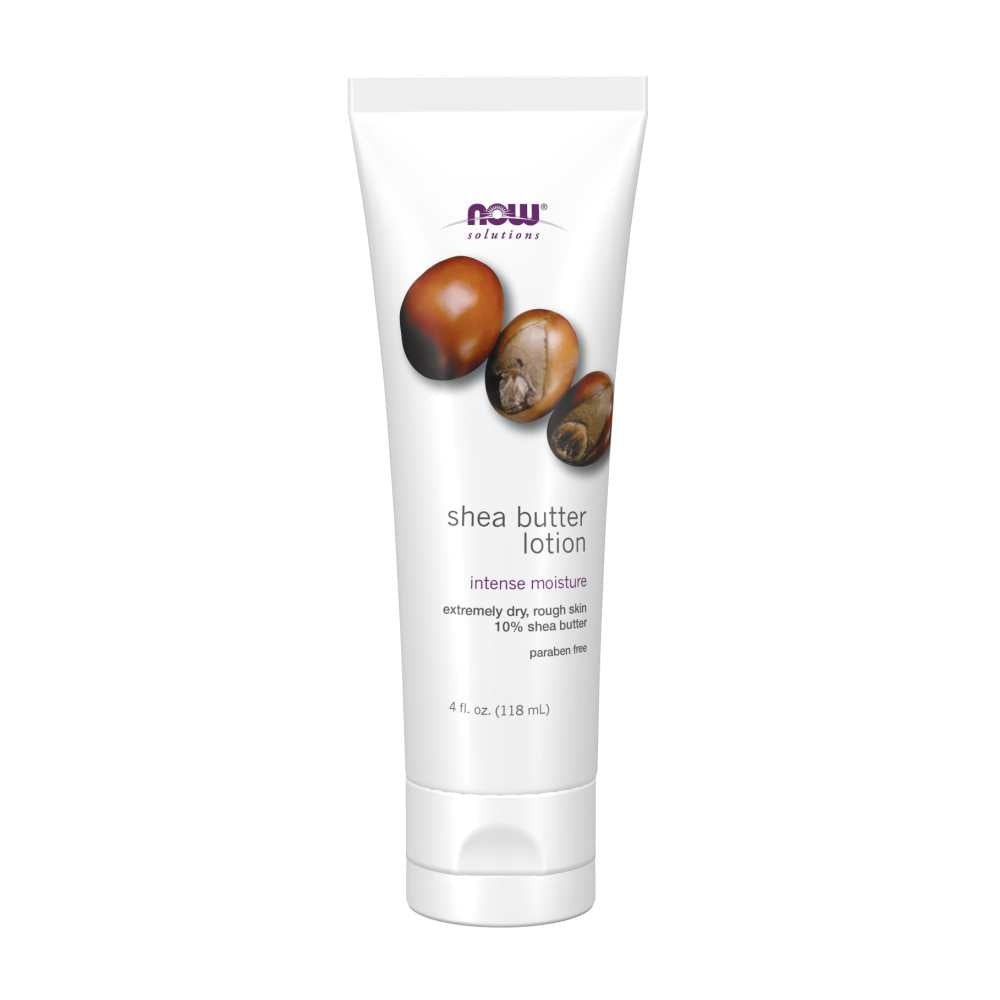 Now Foods Shea Butter Lotion – Deep Nourishing & Hydrating Formula – Skin Softening Body Lotion – 118 M L