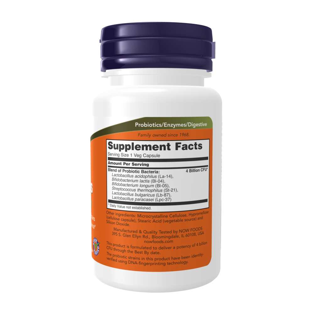 Now Foods 4x6 Acidophilus – 4 Billion Cfu, 6 Strains – 60 Veg Capsules