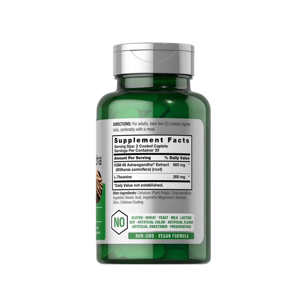 Horbäach Ksm-66 Ashwagandha 600mg per Serving | 60 Caplets