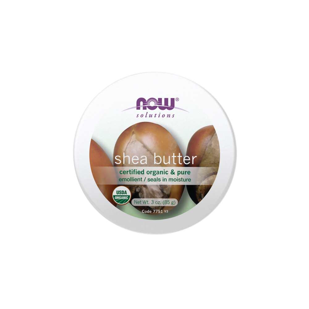 Now Foods Shea Butter – Certified Organic & Pure Moisture-Sealing Emollient – Usda Organic (85 G)