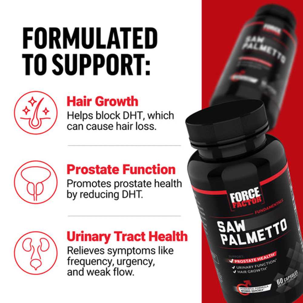 Force Factor Saw Palmetto – 60 Capsules