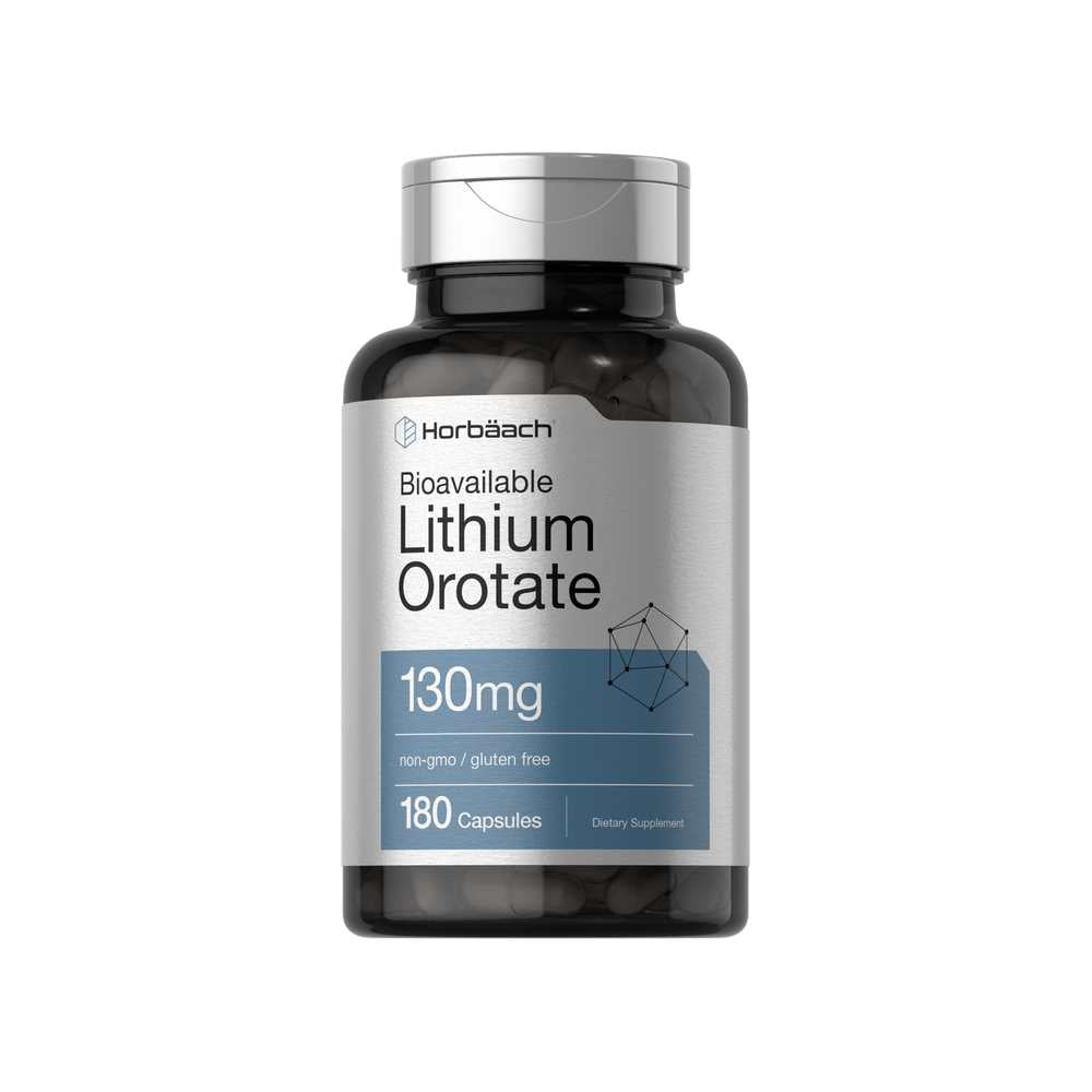 Horbäach Lithium Orotate 130mg | 180 Capsules