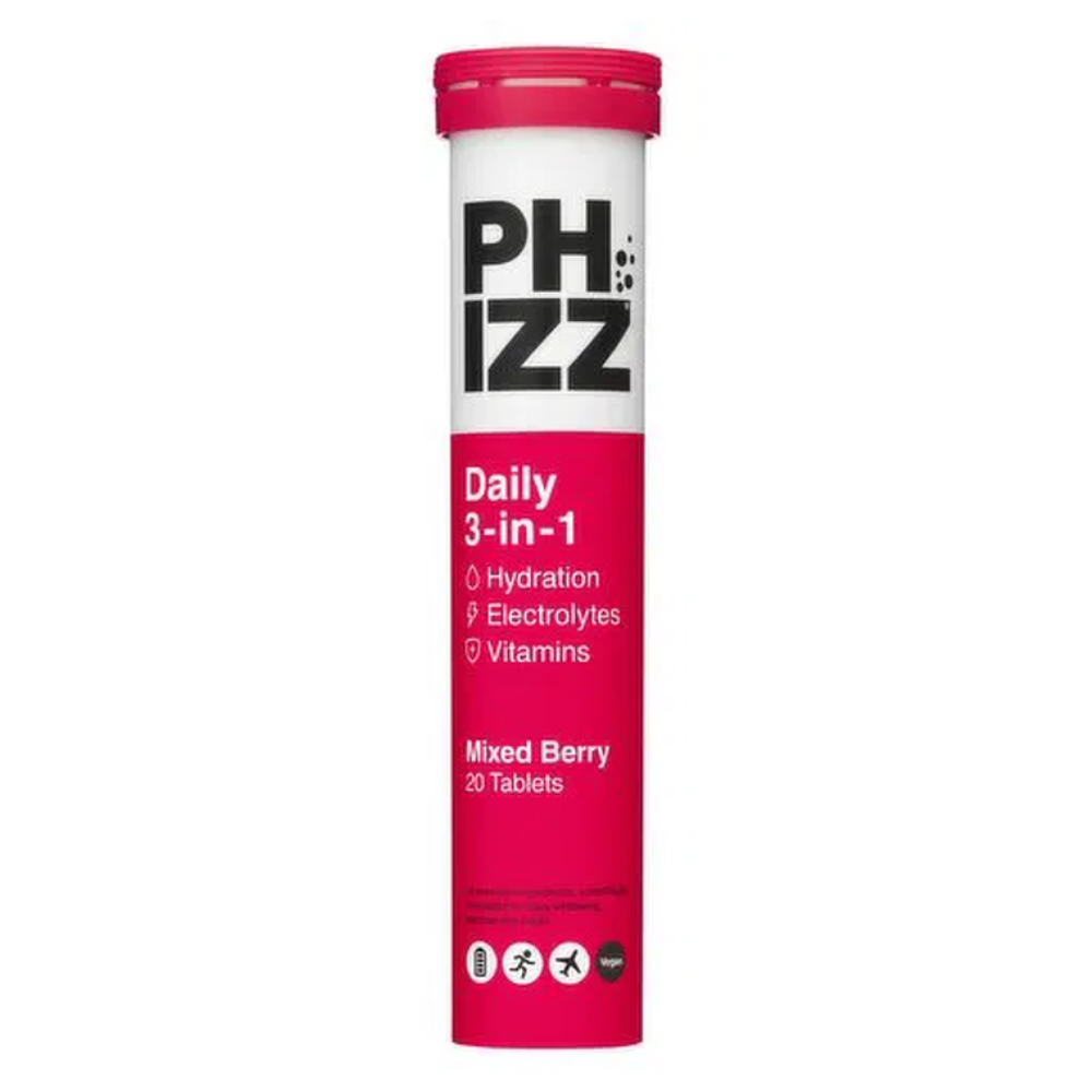 Phizz Daily 3-in-1 Hydration Tablets - Mixed Berry | Electrolytes & Vitamins