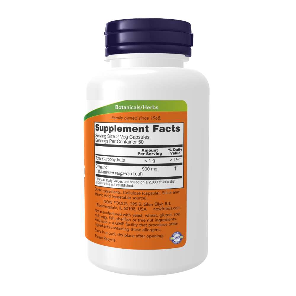 Now Foods Oregano 450 Mg – 100 Veg Capsules