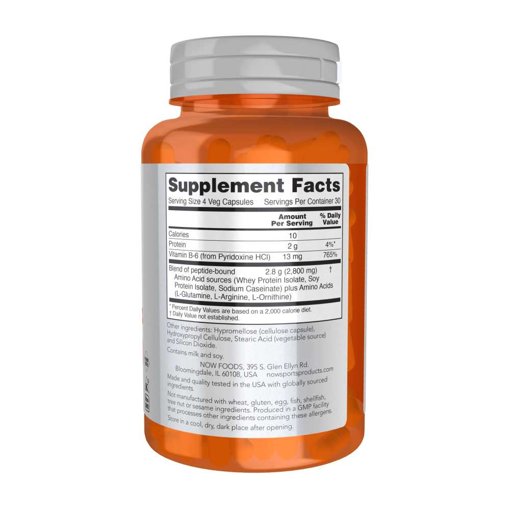 Now Sports Amino Complete™ – Full Spectrum Amino Acid Blend – 120 Veg Capsules