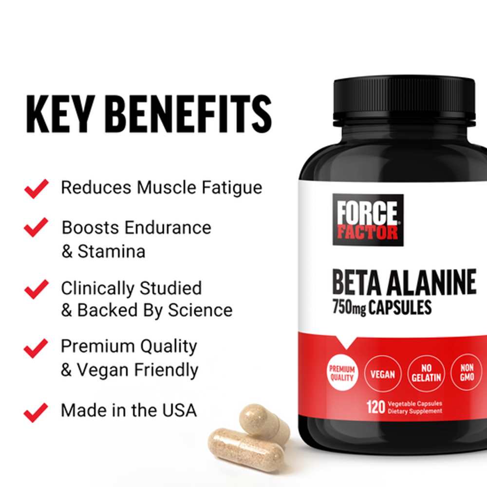 Force Factor Beta Alanine – 120 Capsules