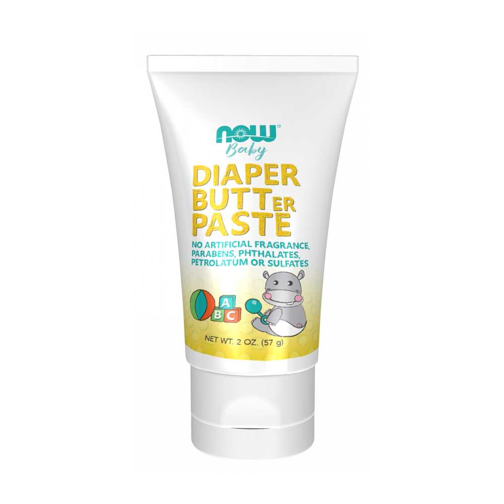 Now Foods Diaper Butter Paste – Gentle Baby Care without Fragrance, Parabens or Sulfates – 2 Oz. (57 G)