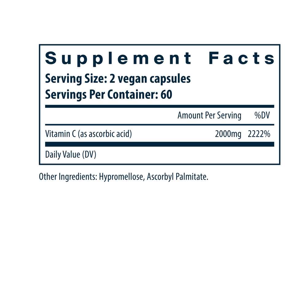 Vital Nutrients Vitamin C 120 Caps