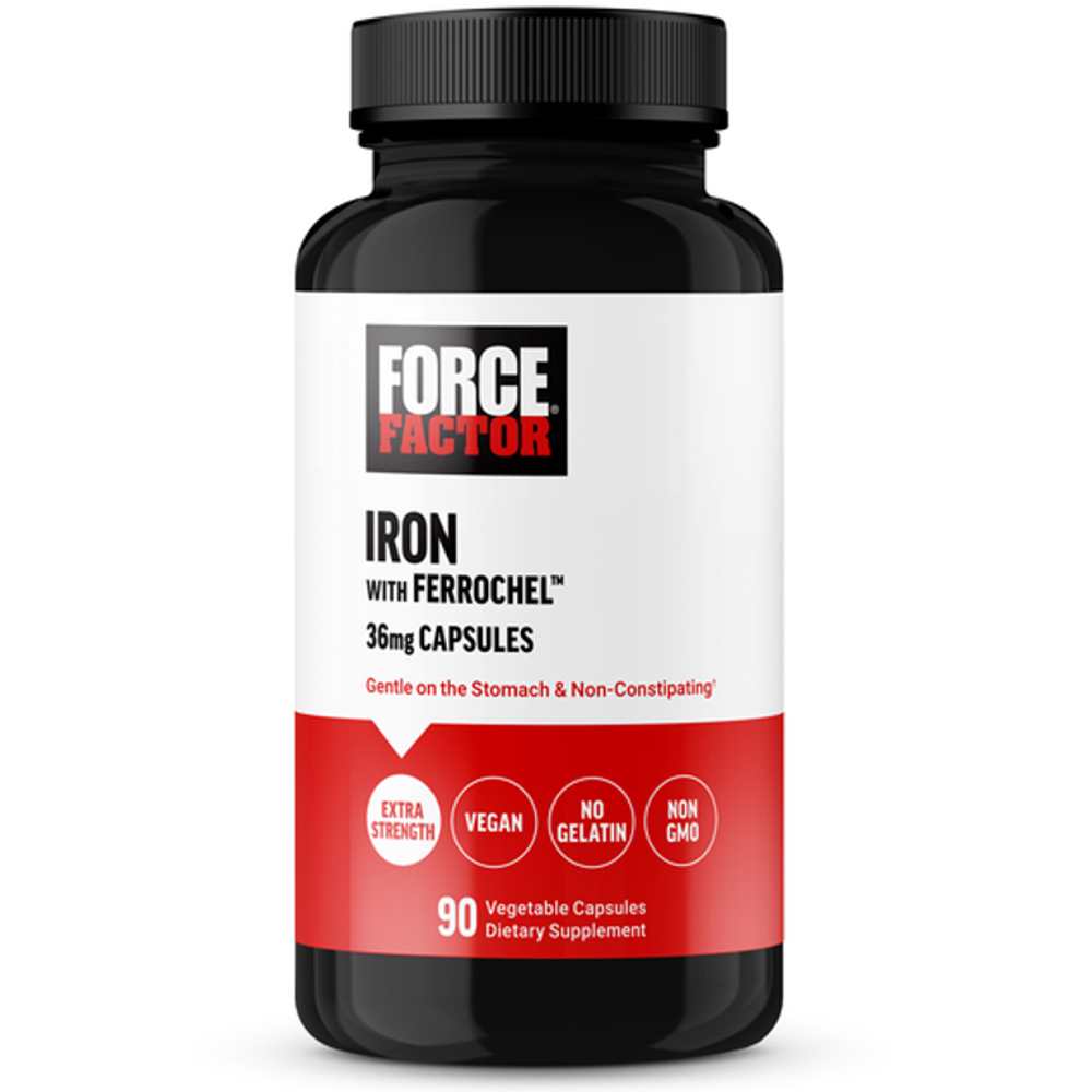 Force Factor Iron with Ferrochel – 90 Capsules