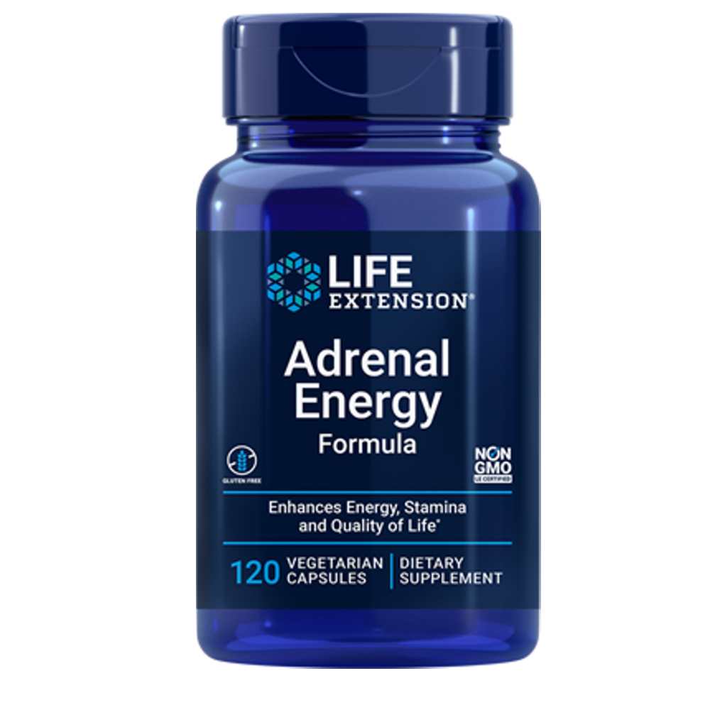 Life Extension Adrenal Energy Formula – 120 Vegetarian Capsules