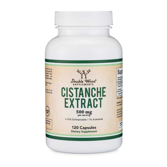 Double Wood Cistanche Extract – 500 Mg per Serving – 120 Capsules
