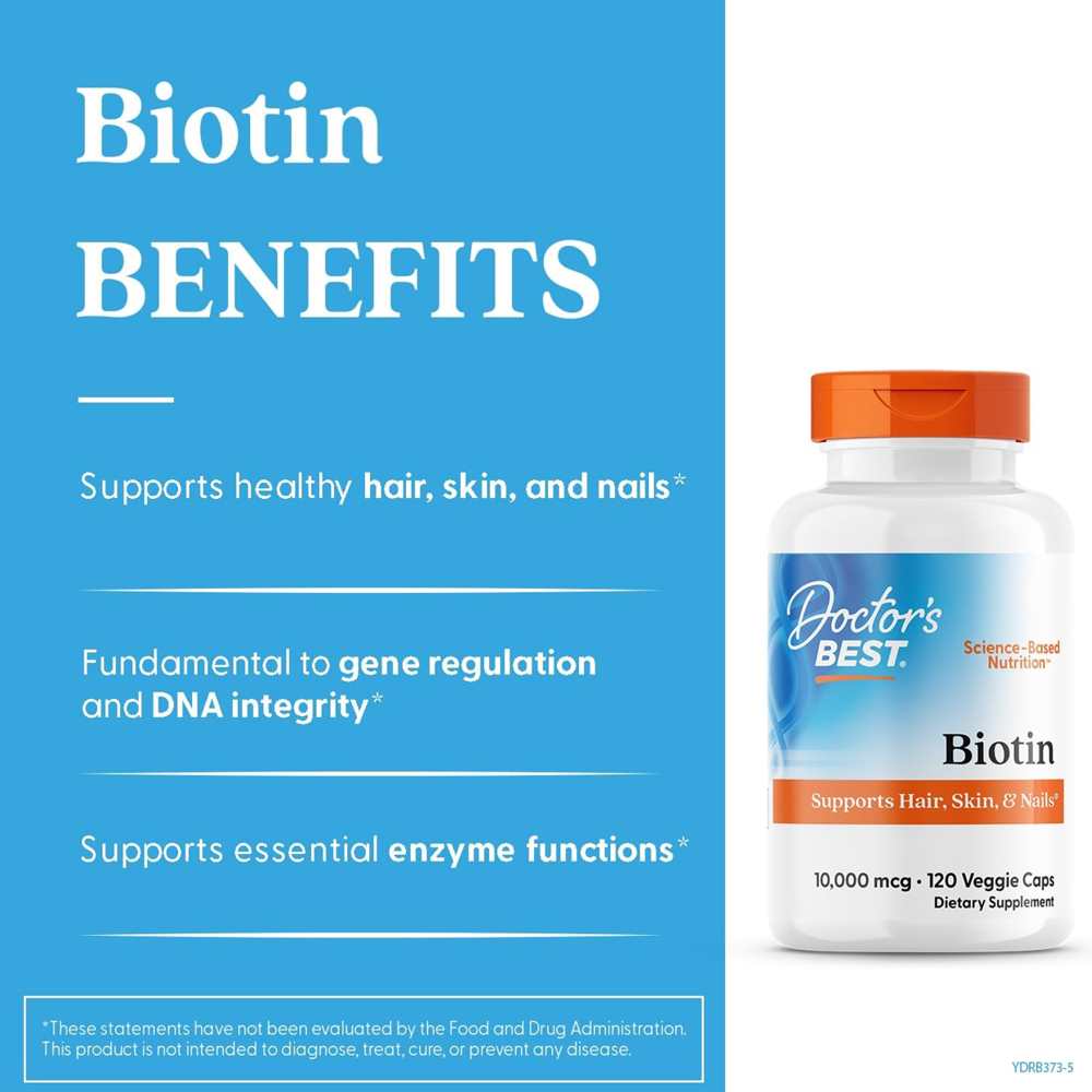 Doctor's Best Biotin, 10,000 Mcg, 120 Veggie Caps