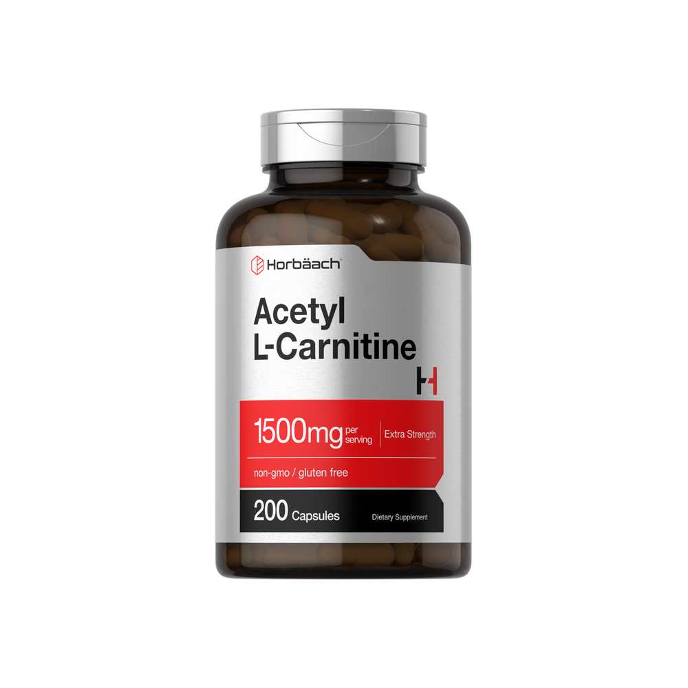 Horbäach Acetyl L-Carnitine 1500mg per Serving | 200 Capsules
