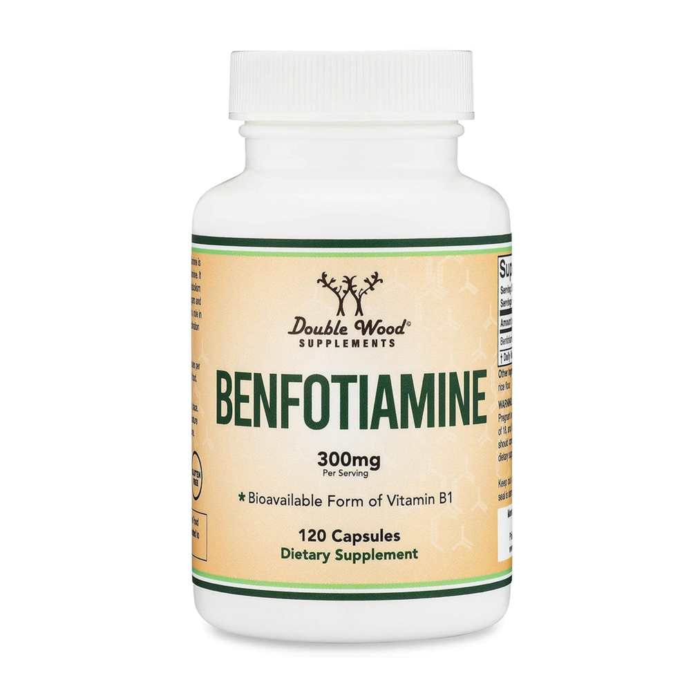 Double Wood Benfotiamine – 300 Mg per Serving – 120 Capsules