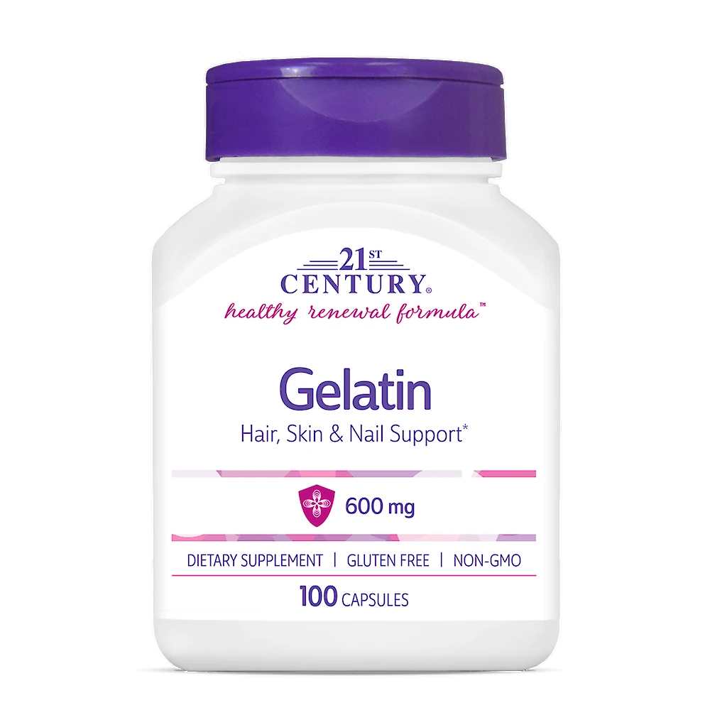 21st Century Gelatin 600 Mg 100 Caps
