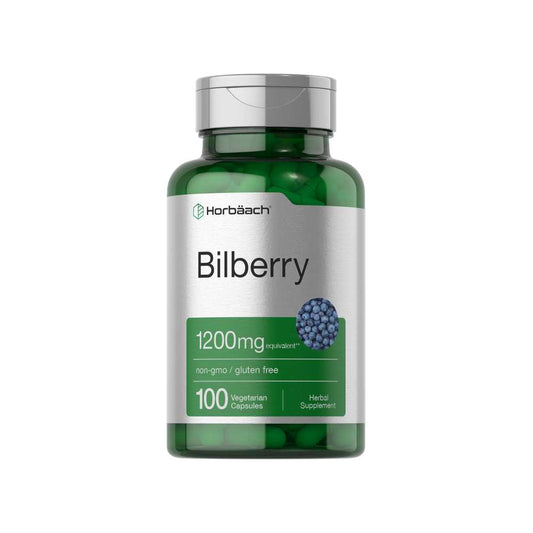 Horbäach Bilberry Fruit Extract 1200mg | 100 Capsules