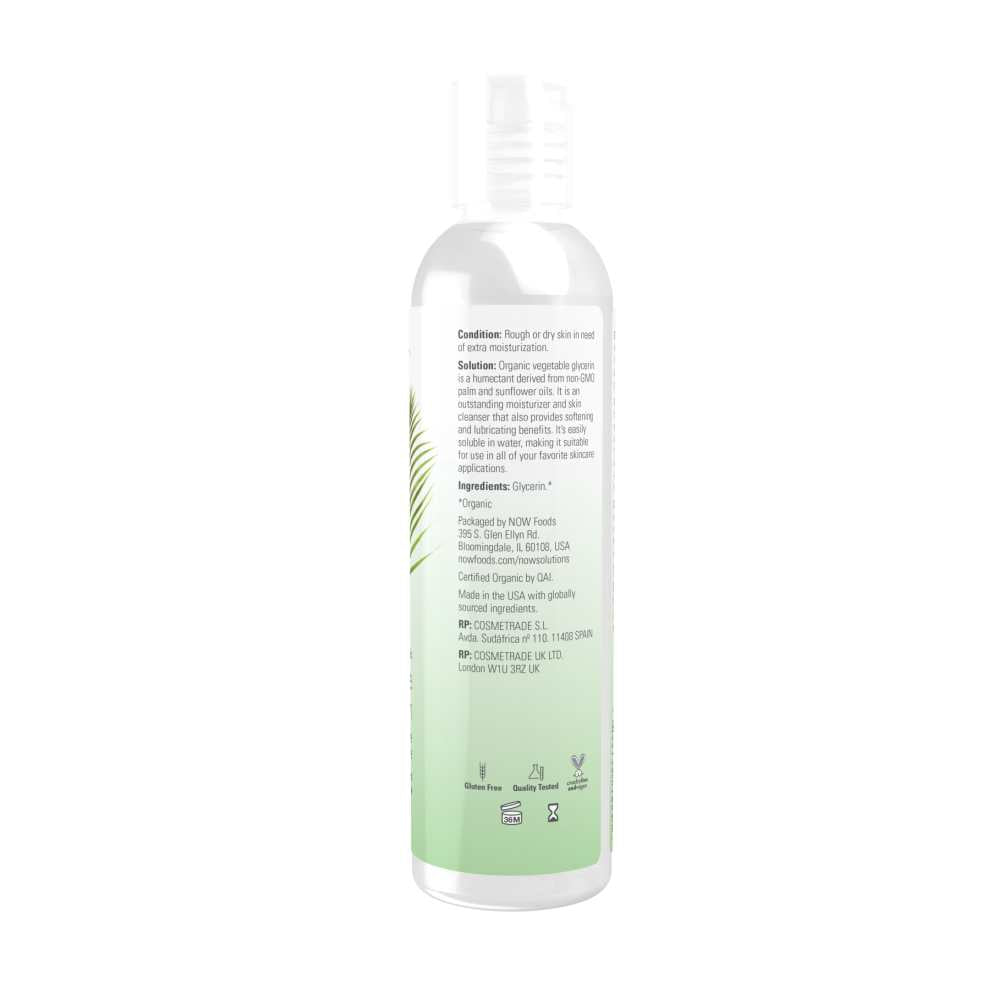 Now Foods Certified Organic Vegetable Glycerin – 16 Oz. (473 M L)