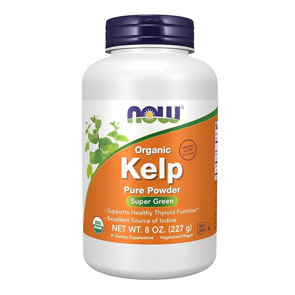 Now Foods Kelp Powder – Super Green Thyroid Support & Iodine Source (8 Oz / 227g)