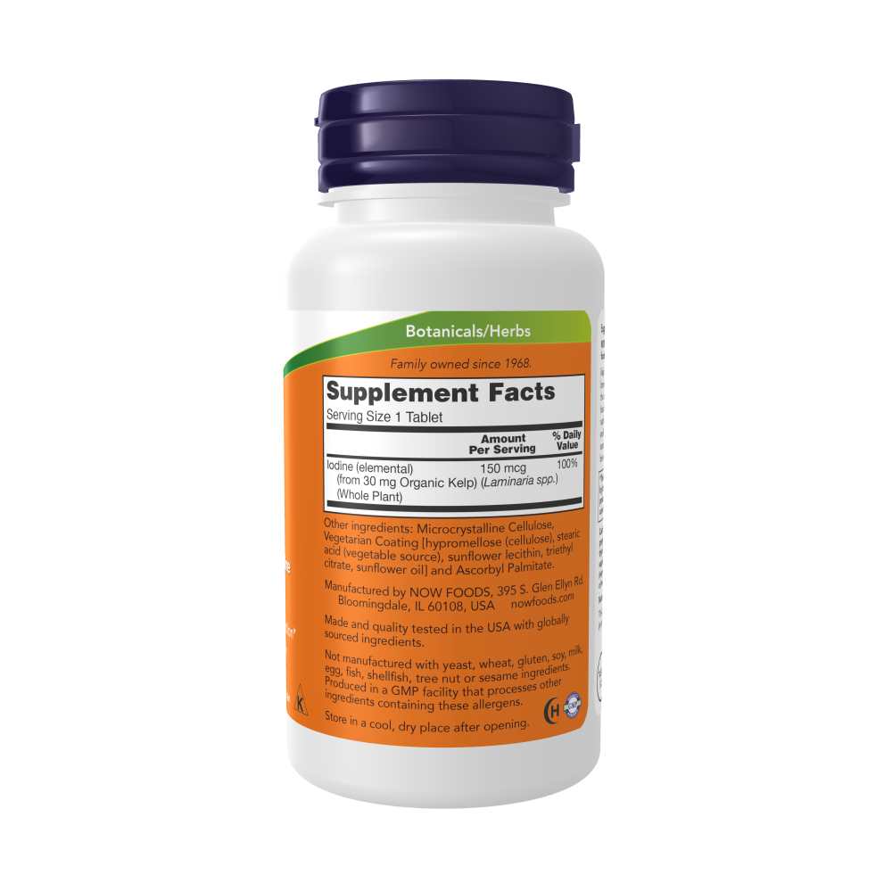 Now Foods Kelp 150 Mcg – Natural Iodine for Thyroid Support – 200 Tablets