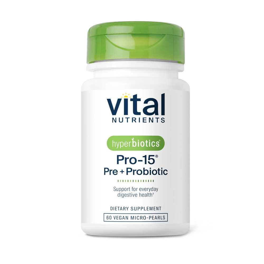 Vital Nutrients Hyperbiotics Pro-15® Pre + Probiotic 30 Vegan Micro-Pearls