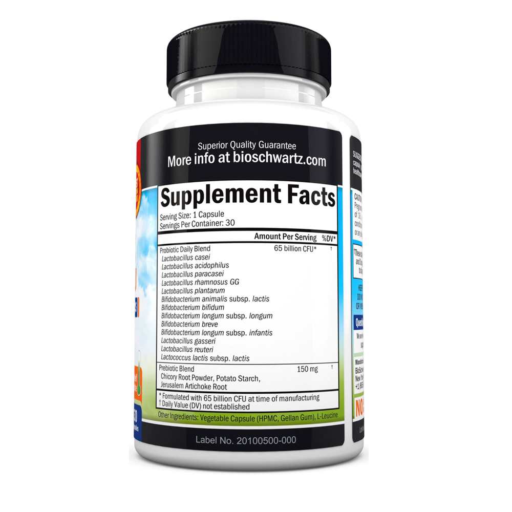 Bio Schwartz Probiotic 65 Billion Cfu – 60 Capsules